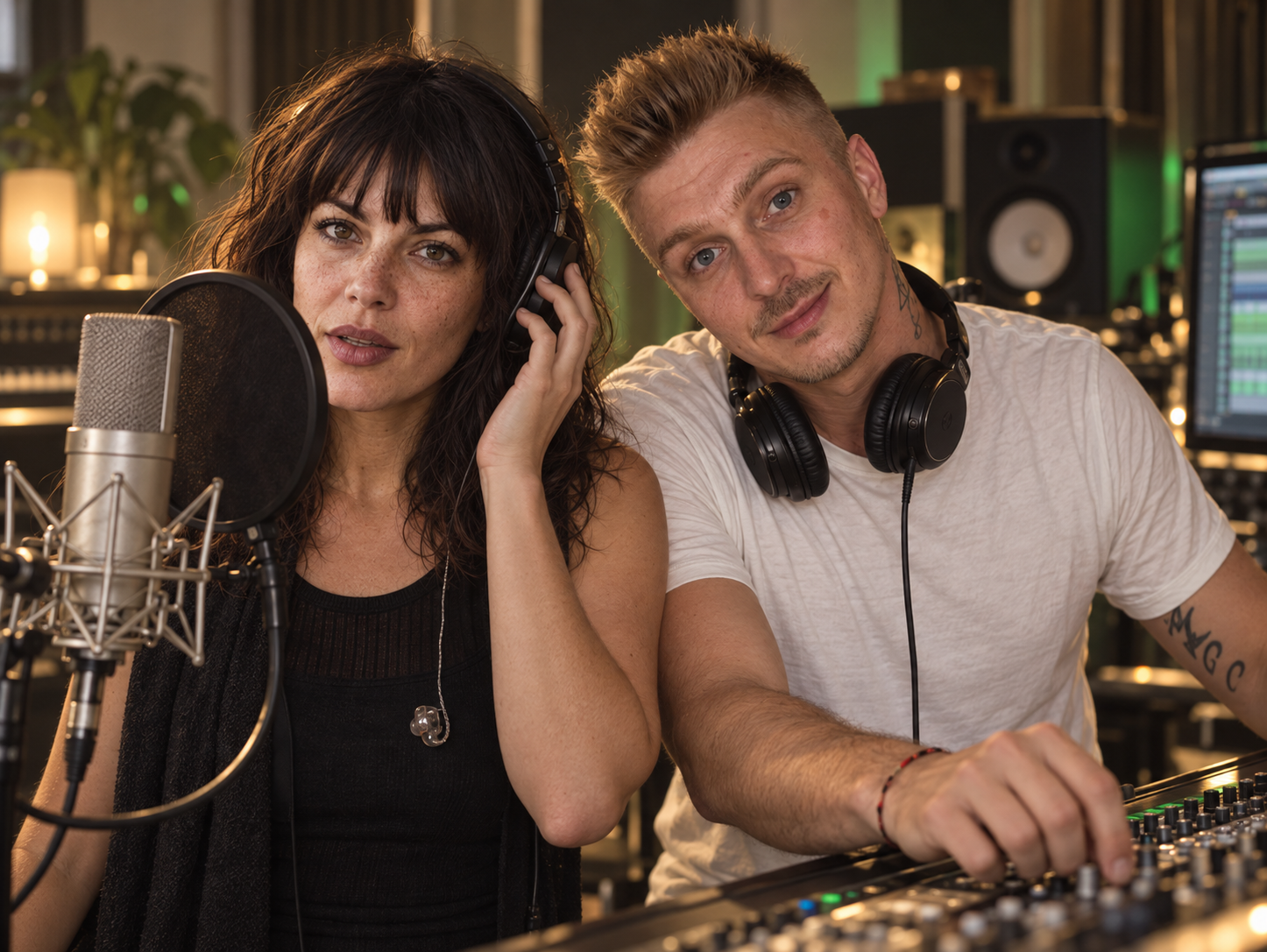 DJ Andy'K and Aria Noir — studio & rehearsal